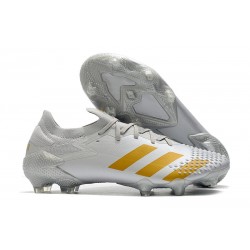 Neuf adidas Predator Mutator 20.1 Low FG Blanc Or