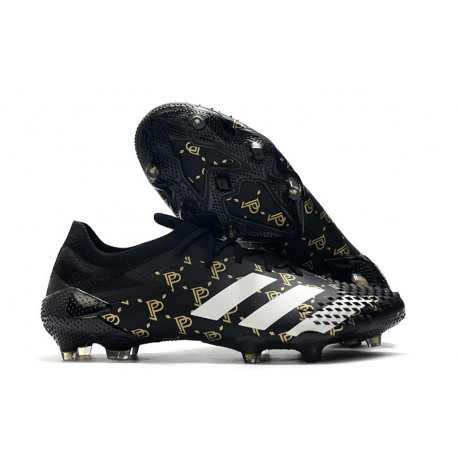 Neuf adidas Predator Mutator 20.1 Low FG Paul Pogba Noir Gris
