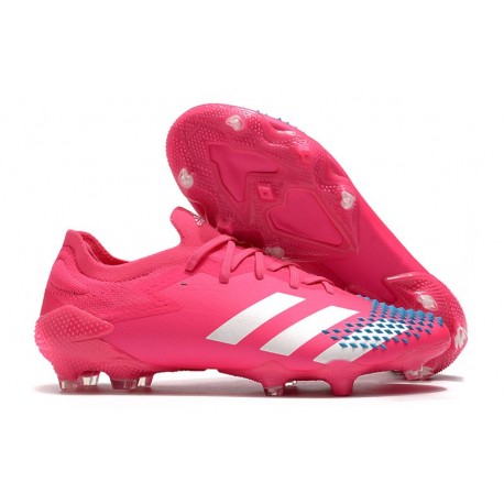 Neuf adidas Predator Mutator 20.1 Low FG Rose Blanc