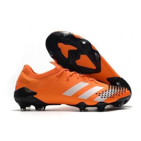 Neuf adidas Predator Mutator 20.1 Low FG Orange Blanc Noir