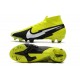 Crampon Nike Mercurial Superfly VII Elite FG Jaune Noir Blanc