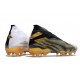 adidas Chaussures de Foot Nemeziz 19+ FG Blanc Or Metallique Noir