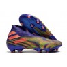 adidas Chaussures Foot Nemeziz 19+ FG Encre Energie Rose Signal Vert