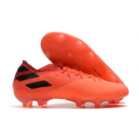 adidas Nouveau Chaussures Nemeziz 19.1 FG - Corail Noir Rouge Goire
