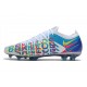 Nike Crampons Football Phantom GT Elite 3D FG Blanc Bleu Rose Jaune