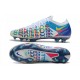Nike Crampons Football Phantom GT Elite 3D FG Blanc Bleu Rose Jaune