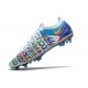 Nike Crampons Football Phantom GT Elite 3D FG Blanc Bleu Rose Jaune