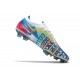 Nike Crampons Football Phantom GT Elite 3D FG Blanc Bleu Rose Jaune