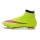 2015 Nike Mercurial Superfly 4 FG Crampons de Football Volt Hyper Rose Noir