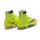 2015 Nike Mercurial Superfly 4 FG Crampons de Football Volt Hyper Rose Noir