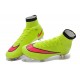 2015 Nike Mercurial Superfly 4 FG Crampons de Football Volt Hyper Rose Noir