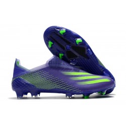 Chaussure adidas X Ghosted + FG Violet Vert