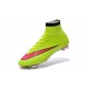 2015 Nike Mercurial Superfly 4 FG Crampons de Football Volt Hyper Rose Noir