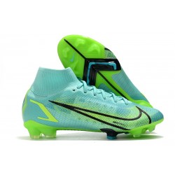 Chaussures de Football Nike Mercurial Superfly VIII Elite FG Impulse - Turquoise Vert