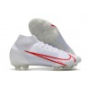 Chaussures de Football Nike Mercurial Superfly VIII Elite FG Blanc Rouge