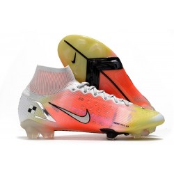Chaussures de Football Nike Mercurial Superfly VIII Elite FG Blanc Mangue