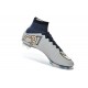 Nouveau Chaussure de Football Nike Mercurial Superfly CR FG Argent Blanc Hyper Turquoise Noir