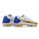 Chaussure Nouveau Nike Phantom GT Elite FG Blanc Or Bleu