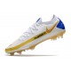 Chaussure Nouveau Nike Phantom GT Elite FG Blanc Or Bleu