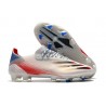 adidas X Ghosted.1 FG Crampons Argenté Noir Rouge
