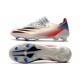 adidas X Ghosted.1 FG Crampons Argenté Noir Rouge