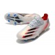 adidas X Ghosted.1 FG Crampons Argenté Noir Rouge