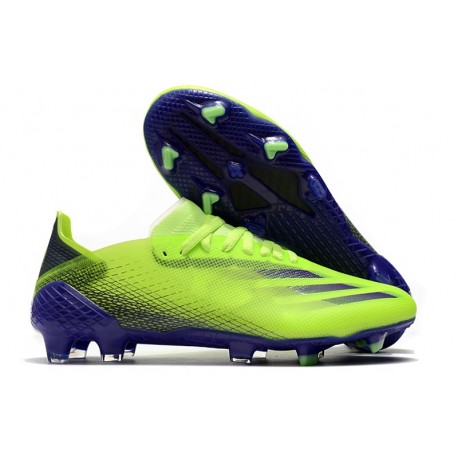 adidas X Ghosted.1 FG Crampons Precision To Blur - Vert Violet Jaune