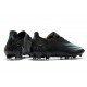 adidas X Ghosted.1 FG Crampons Superstealth - Noir Bleu cyan