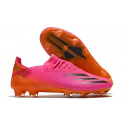 adidas X Ghosted.1 FG Crampons Rose Noir Orange&nbsp;
