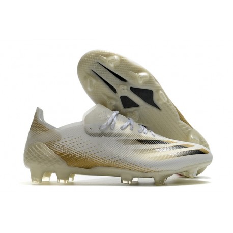 adidas X Ghosted.1 FG Crampons Inflight - Blanc Doré Noir