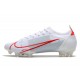 Chaussure Nike Mercurial Vapor XIV Elite FG Blanc Rouge