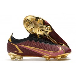 Chaussure Nike Mercurial Vapor XIV Elite FG Rouge Or