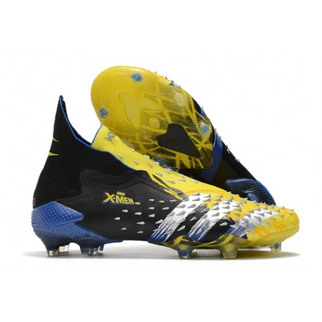 adidas Predator Freak + FG/AG X-Men Wolverine - Jaune Argent Métallique Noir