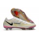 Crampons Foot Nike Phantom GT2 Elite FG Blanc Noir Carmin Rose