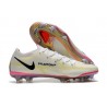 Crampons Foot Nike Phantom GT2 Elite FG Blanc Noir Carmin Rose