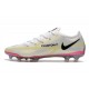 Crampons Foot Nike Phantom GT2 Elite FG Blanc Noir Carmin Rose