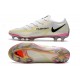 Crampons Foot Nike Phantom GT2 Elite FG Blanc Noir Carmin Rose