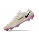 Crampons Foot Nike Phantom GT2 Elite FG Blanc Noir Carmin Rose