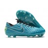 Nike Tiempo Legend VIII Elite FG Crampons Aquamarine Blanc Vert Citron
