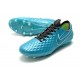 Nike Tiempo Legend VIII Elite FG Crampons Aquamarine Blanc Vert Citron