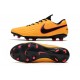 Nike Tiempo Legend VIII Elite FG Crampons Orange Noir