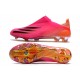 Chaussure adidas X Ghosted + FG Rose Choc Noir Orange