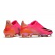 Chaussure adidas X Ghosted + FG Rose Choc Noir Orange