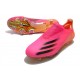 Chaussure adidas X Ghosted + FG Rose Choc Noir Orange