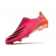 Chaussure adidas X Ghosted + FG Rose Choc Noir Orange