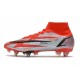 Nike Mercurial Superfly VIII Elite SG Anti Clog CR7 Spark Positivity Rouge Blanc Orange