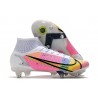 Nike Mercurial Superfly VIII Elite SG Anti Clog Blanc Multicolore