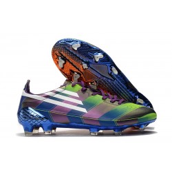 Chaussure de foot adidas F50 Ghosted Adizero FG Violet Orange Vert
