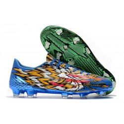 Chaussure de foot adidas F50 Ghosted Adizero FG Bleu Vert Rouge