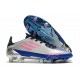 Chaussure de foot adidas F50 Ghosted Adizero FG Gris Bleu Rose